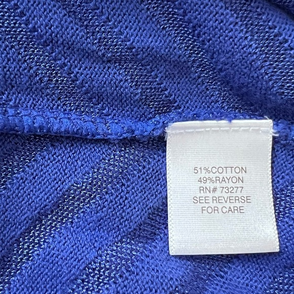 Dana Buchman - Womens Violet Long Sleeve Knit Top Sz SM - Picture 7 of 7